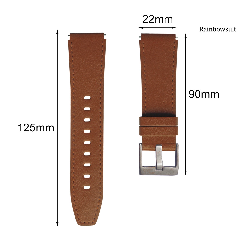 Dây Đeo Giả Da Thay Thế 22mm Cho Đồng Hồ Huawei GT/GT2