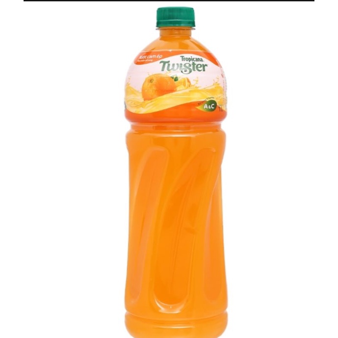 Nước Cam Ép Twister Tropicana Chai 1L - nước trái cây ép có đường