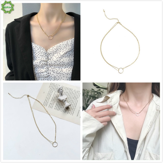 Dây Chuyền Hợp Kim Mặt Tròn Xinh Xắn Dành Cho Nữ