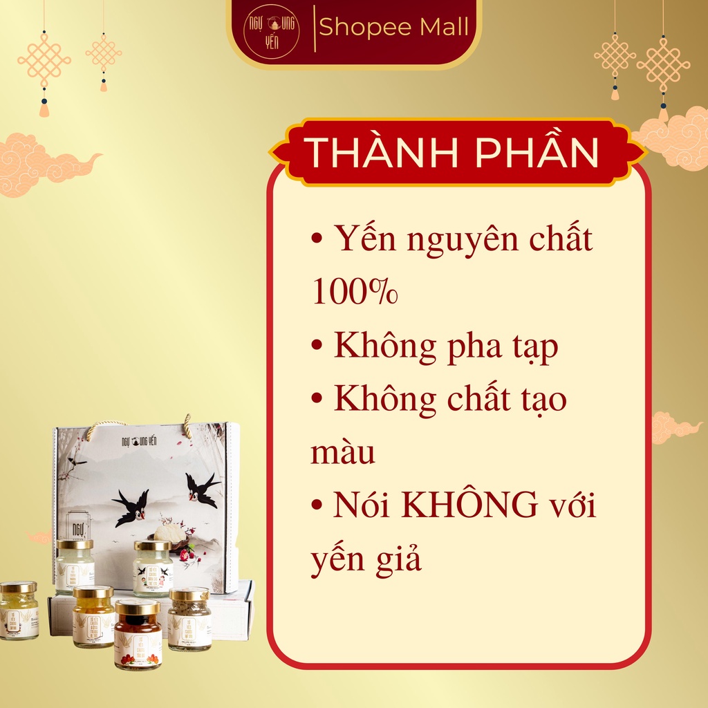 Tổ Yến Sào Chưng Sẵn Nguyên Chất Ngự Cung Yến Quà Tặng Saffron - 70ml