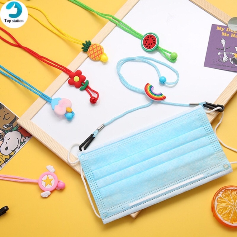 Dây đeo khẩu trang charm trái cây nhiều mẫu dễ thương, cute