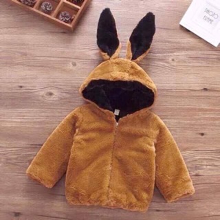 áo tai thỏ vàng cho bé trai/gái