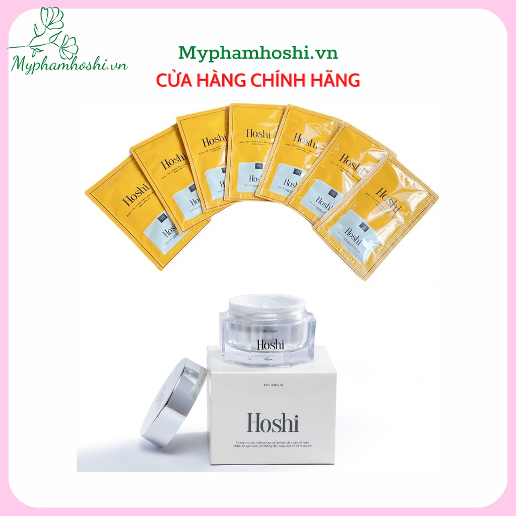 Gói Test kem Hoshi Nhật Bản - Tái tạo trẻ hoá da, giảm thâm mụn, nám, tàn nhang