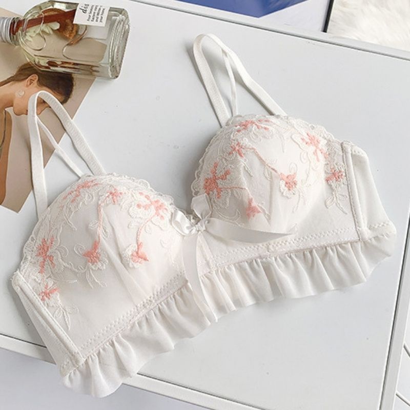 Áo Lót Nữ CLOVER Cotton Nâng Ngực 2 Dây, Áo Bra Hở Lưng Dày Dặn Đẩy Định Hình Ngực - 1340