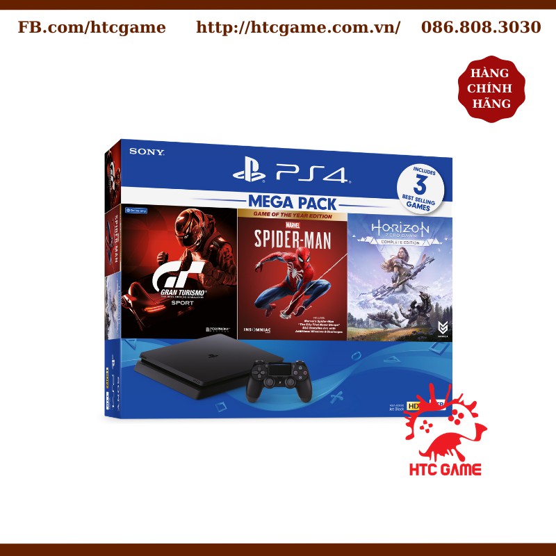 Bộ máy chơi game Playstation 4 Slim CUH-2218B Mega Pack - 3 GAME