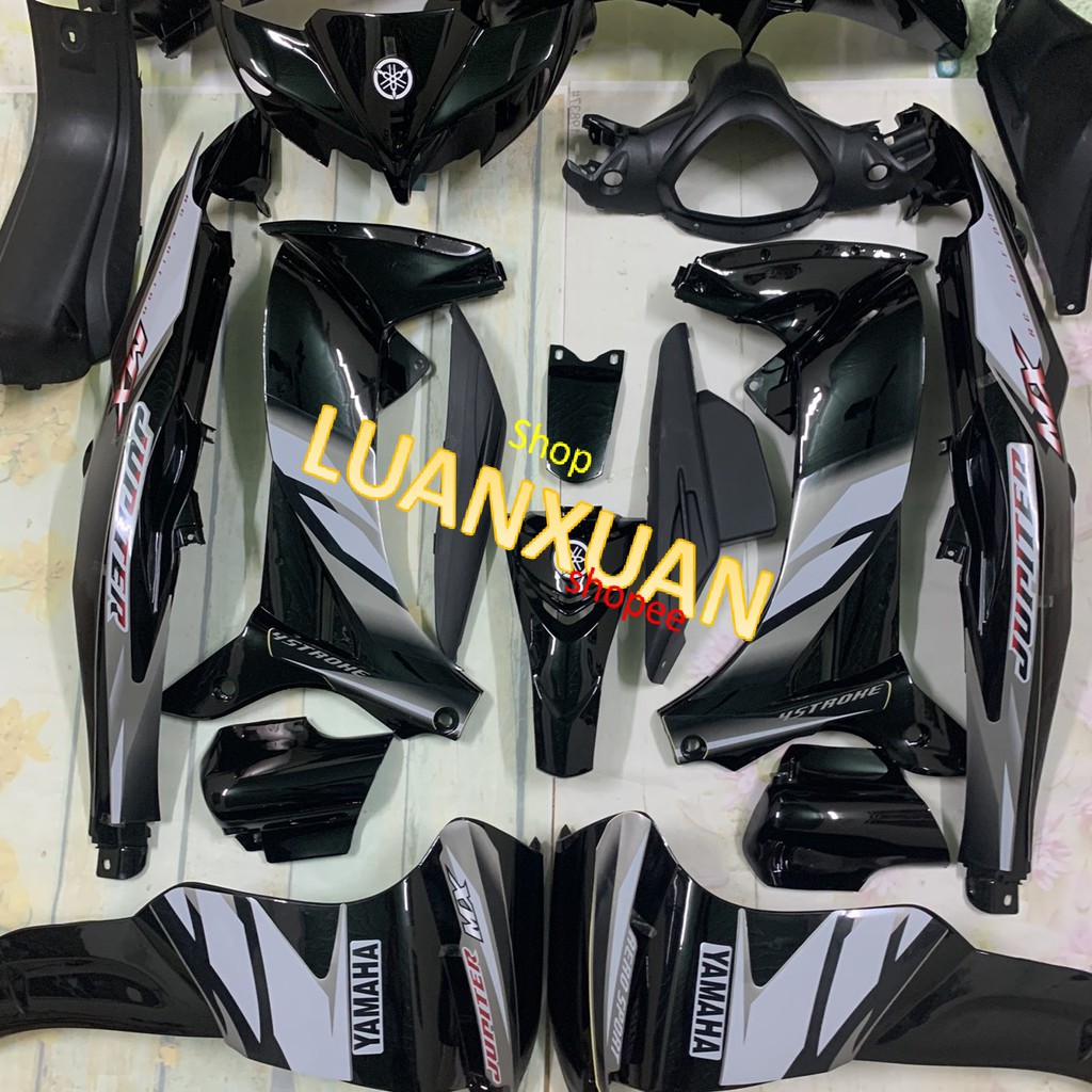 Dàn áo xe JUPITER MX  màu ĐEN -JUPITER GRAVITA ,nhựa nguyên sinh ABS loại 1
