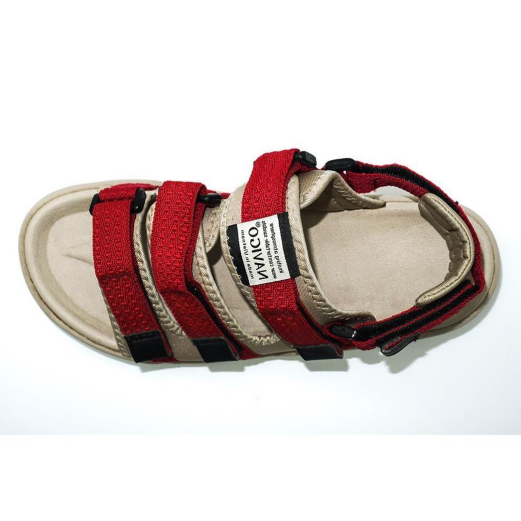 Giày sandal nam nữ NV-1001-đỏ be-Giày Dép Sandal Vento Chính Hãng quay ngang học sinh