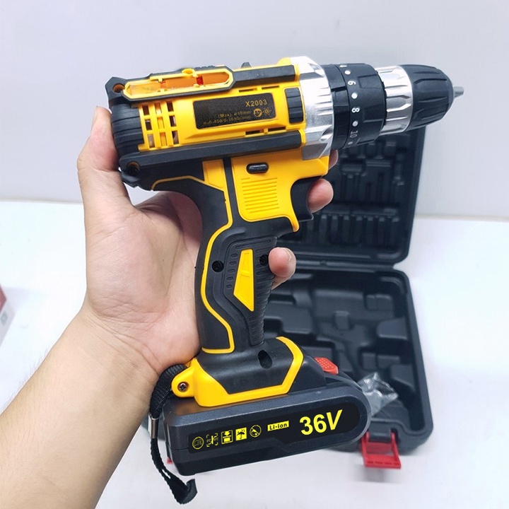 Máy Khoan Pin D.W 36V Có Chế Độ Búa Khoan Tường - may bat vit 2 pin