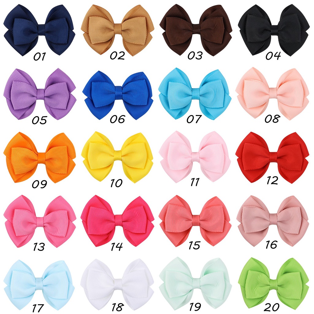 Set 2 Kẹp tóc KIDSBOWS nơ hai lớp dễ thương xinh xắn cho bé gái