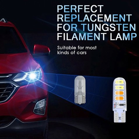 1 Bóng Đèn LED T10 Hai Màu T10 194 W5W 5630 8SMD T10 Siêu Sáng Chống Thấm Nước Cho Xe Hơi