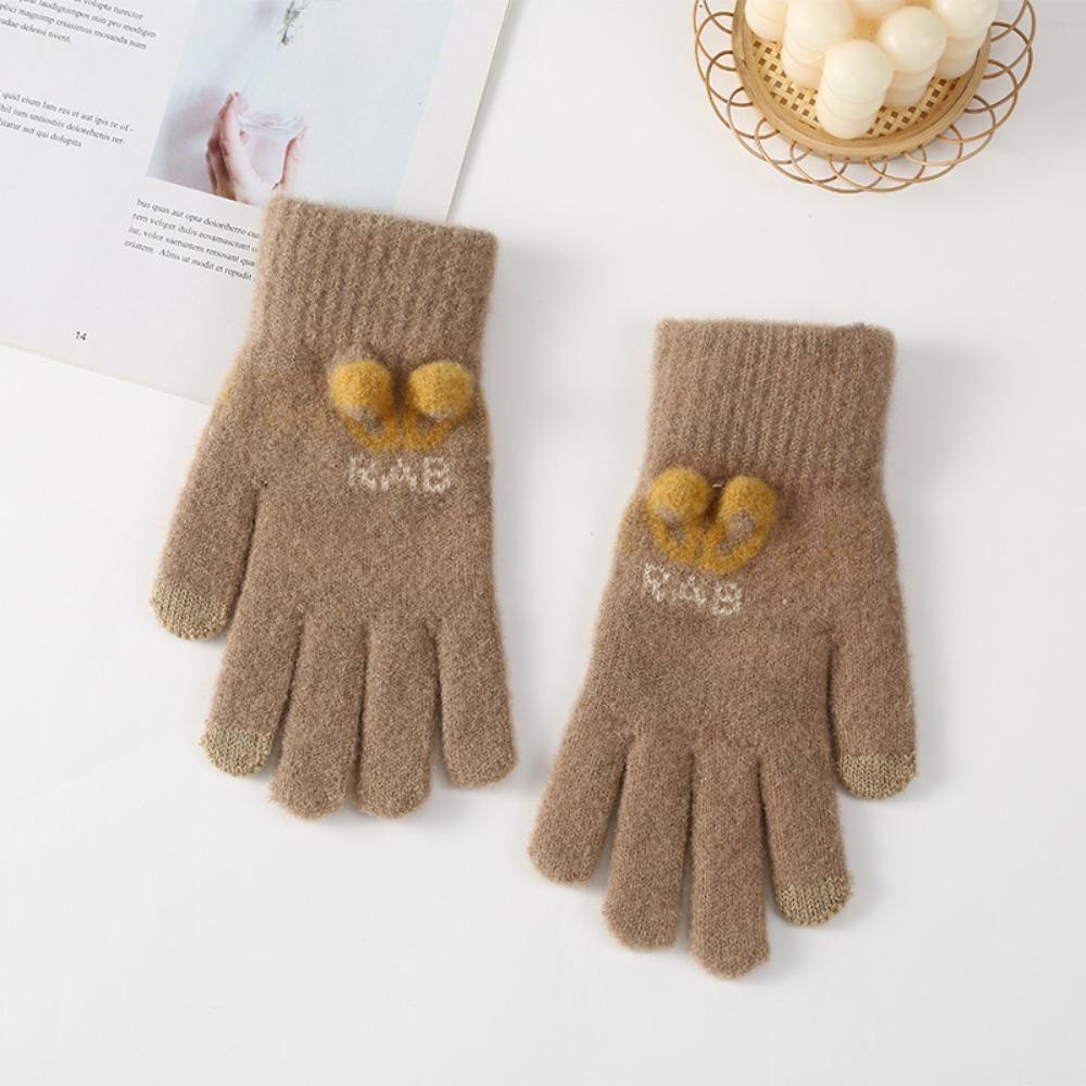 Găng Tay Nylon Hở Ngón Giữ Ấm Thoáng Khí Có Thể Chạm Màn Hình Cảm Ứng Đơn