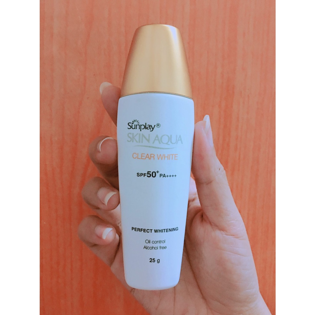 Kem Chống nắng dưỡng da trắng mịn tối ưu SUNPLAY SKIN AQUA CLEAR WHITE (SPF 50+,PA++++) [Mới 2021]