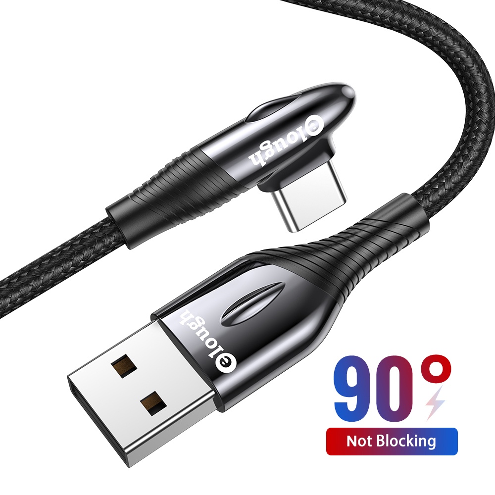 Dây cáp sạc nhanh TWITCH USB Type C đầu xoay góc 90 độ chất lượng cao tiện lợi