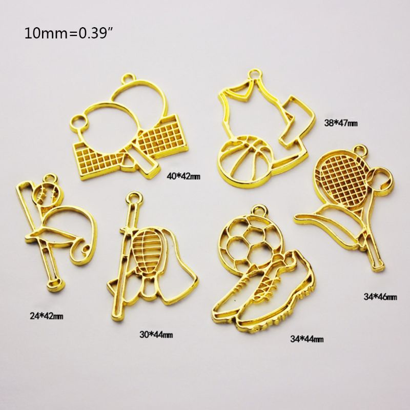 Set 6 Khuôn Làm Đồ Trang Sức Hình Hoa / Mèo Bằng Kim Loại Độc Đáo DIY