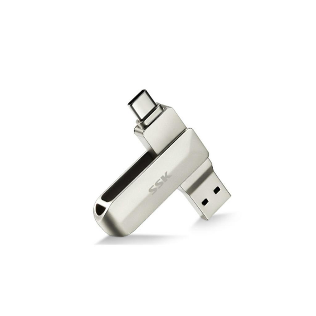 HDD USB RA TYPE-C SỬ DỤNG MÁY TÍNH LAPTOP LƯU TRỮ DỮ LIỆU SFD050 128GB/64GB/32GB SSK