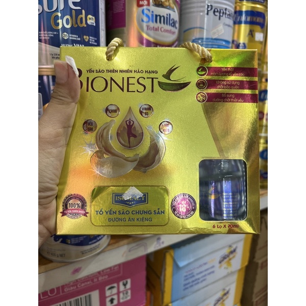 Yến sào thiên nhiên BIONEST 6lọ x70ml