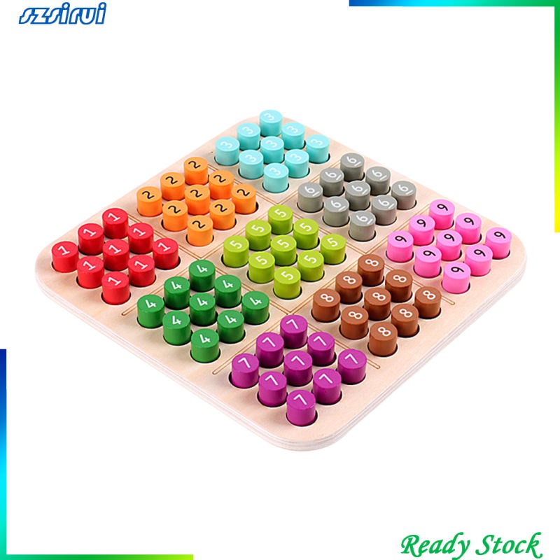 Bảng Trò Chơi Sudoku Bằng Gỗ Có Số Giáo Dục Cho Bé