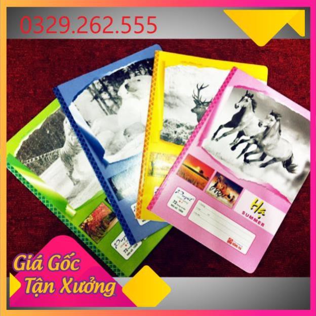(Sale Khủng)  Set 10 Vở Hồng Hà 4 mùa 72 trang chuẩn đẹp