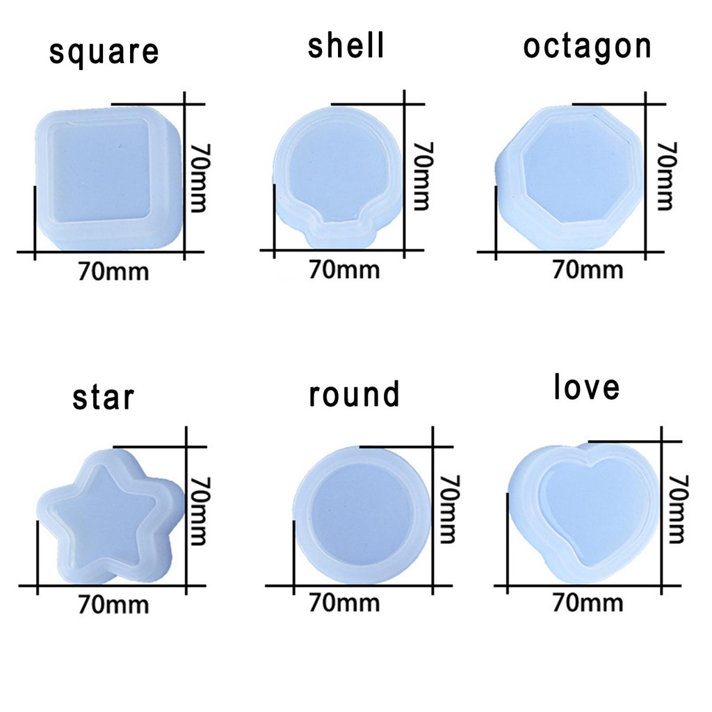 YNATURAL Khuôn Làm Chậu Hoa Bằng Resin Pha Lê Trang Trí Nhà Cửa