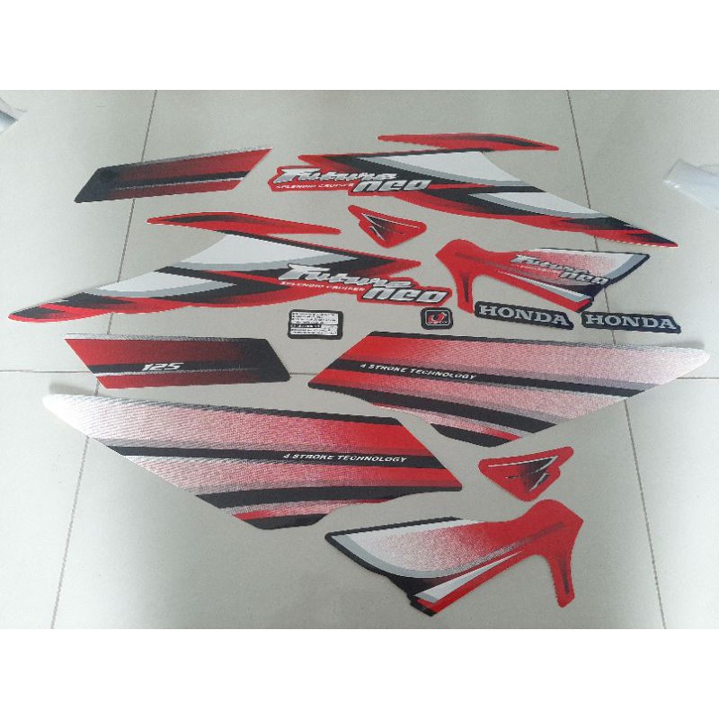 Full bộ tem dán xe FUTURE NEO 125 màu đỏ 3 lớp