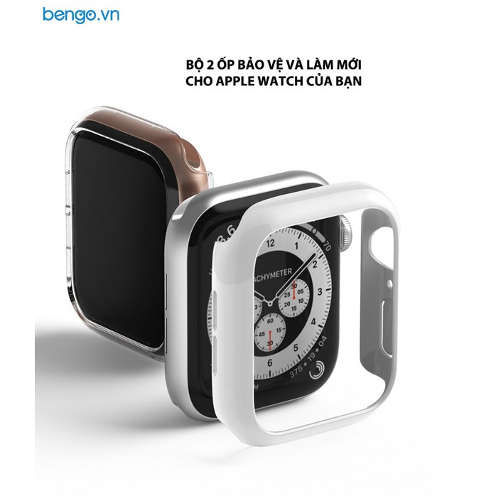 [Mã SKAMA07 giảm 8% đơn 250k]Bộ 2 ốp Apple Watch 6/SE/5/4 44mm RINGKE Slim