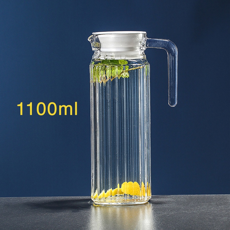 Bình nước thủy tinh Quadro cao cấp dung tích lớn vân sọc Luminarc