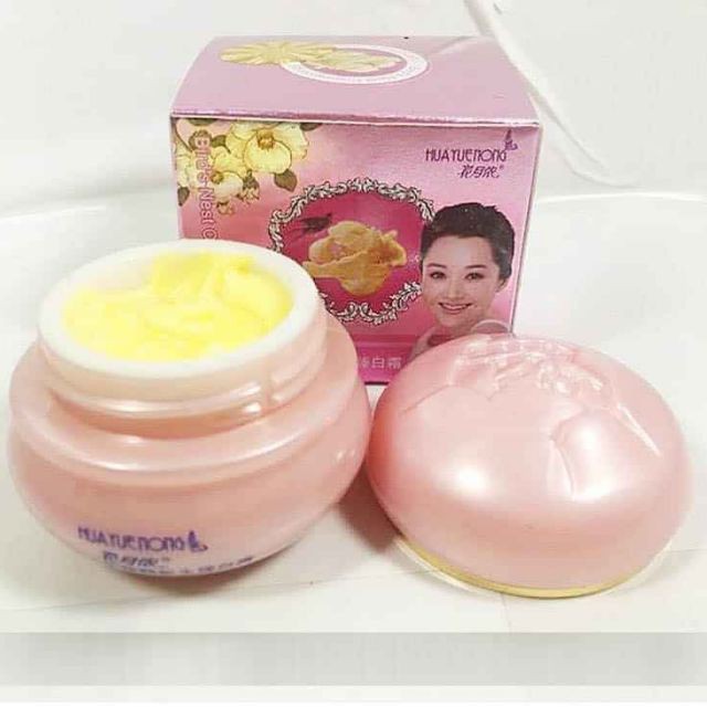 [Giảm Nám sau 7 Days] Kem dưỡng trắng da giảm nám, tàn nhang các vết thâm Tổ Yến Hua Yue Nong Nhật Bản