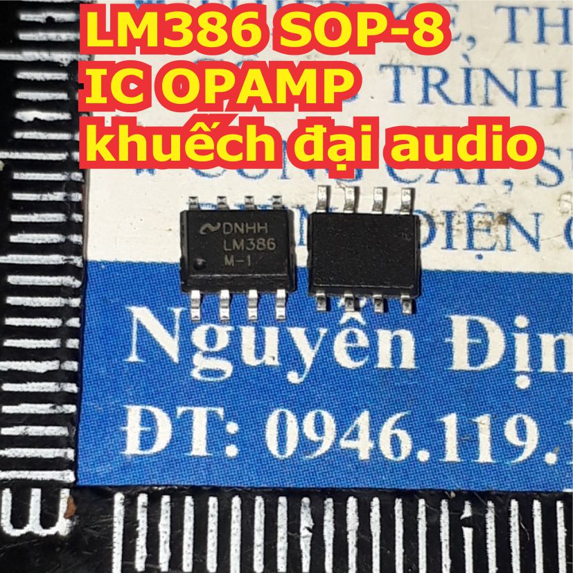 10 con LM386 SOP-8 IC OPAMP khuếch đại audio KDE1269