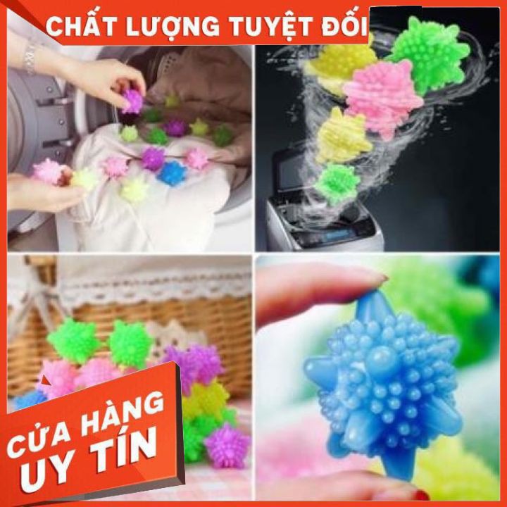 [Ảnh Thật+Video][Loại 1]QUẢ CẦU GAI ION GIẶT QUẦN ÁO  hỗ trợ làm phẳng quần áo