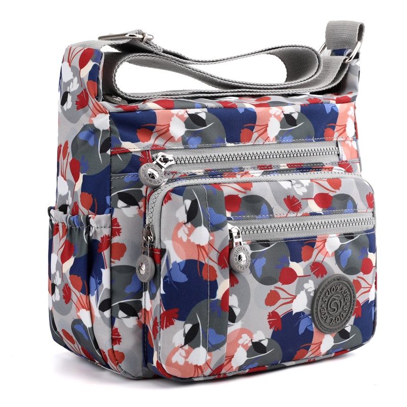 Túi Đeo Chéo Một Bên Vai Sức Chứa Lớn In Họa Tiết Phong Cách Trung Hoa Đơn Giản Thời Trang