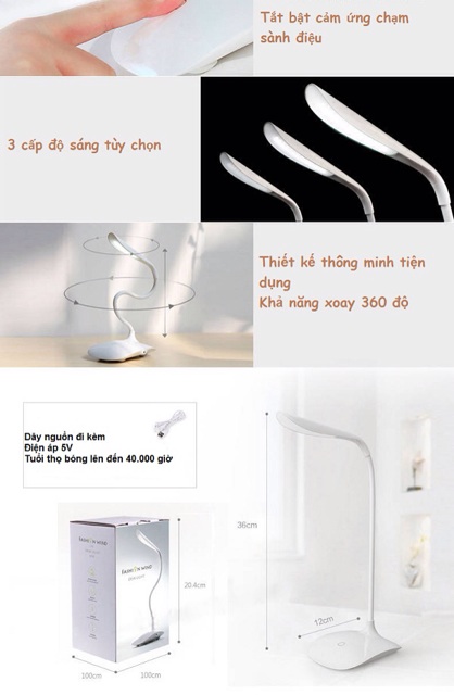 Đèn bàn cảm ứng chống cận thị.