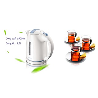 Bình đun siêu tốc Philips HD4646 2400W 1.5L (Trắng)