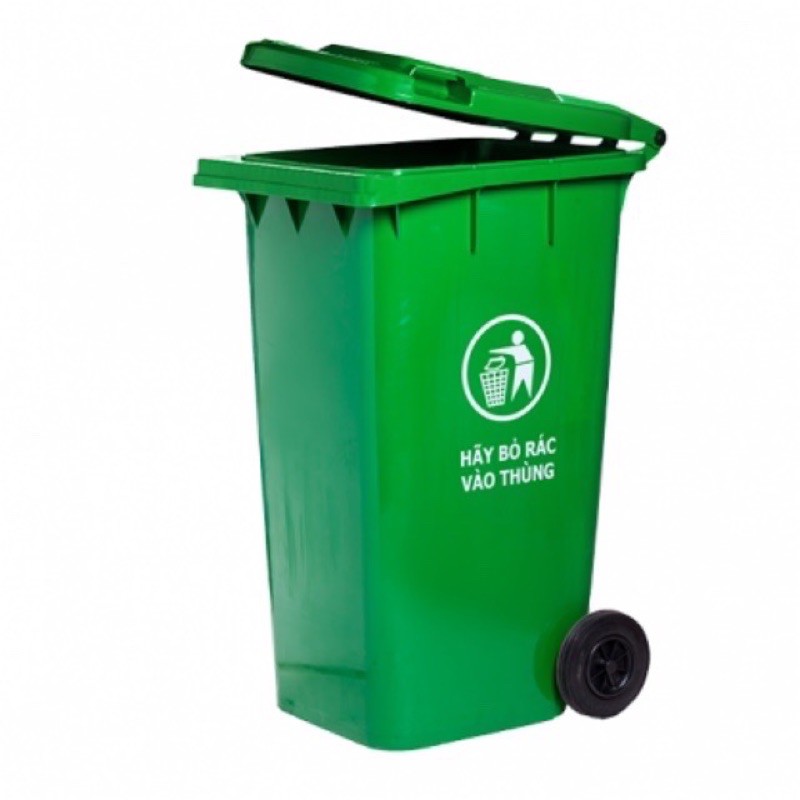 Thùng rác nhựa công cộng có bánh xe các kích cỡ ( 60, 80, 100, 120, 240L )