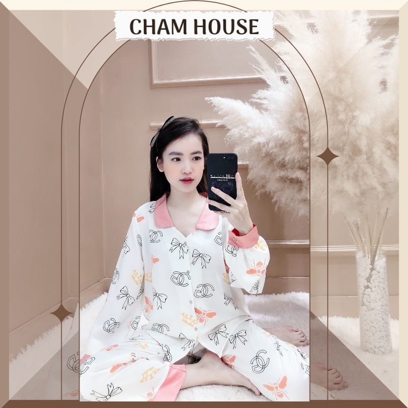 Đồ bộ PIJAMA lụa satin tay dài quần dài hàng thiết kế cao cấp Piti Shop | BigBuy360 - bigbuy360.vn