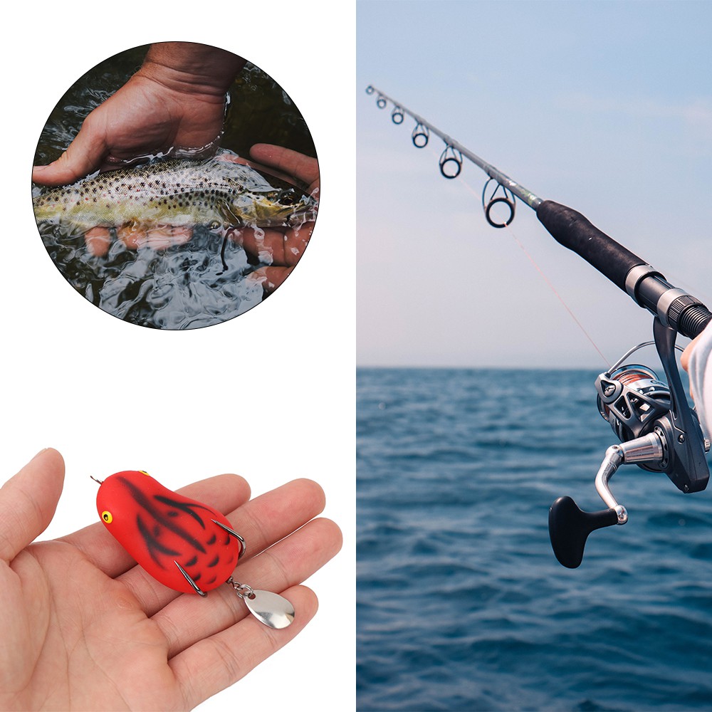 Mồi câu cá giả nhiều màu sắc thu hút con mồi chuyên dụng chất lượng cao