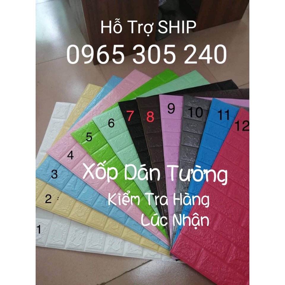 Xốp Dán Tường Giả Gạch Cao Cấp Loại 1 Cách Âm Cách Nhiệt Giá Rẻ - Hàng Có Sẵn Keo Màu Sắc Đa Dạng