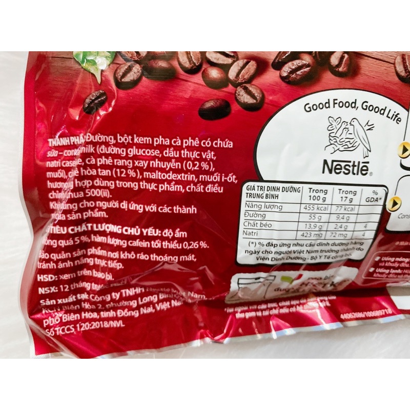 Cà phê rang xay hoà tan Nescafe dạng gói( đậm đà hoà tan) 46 gói | BigBuy360 - bigbuy360.vn