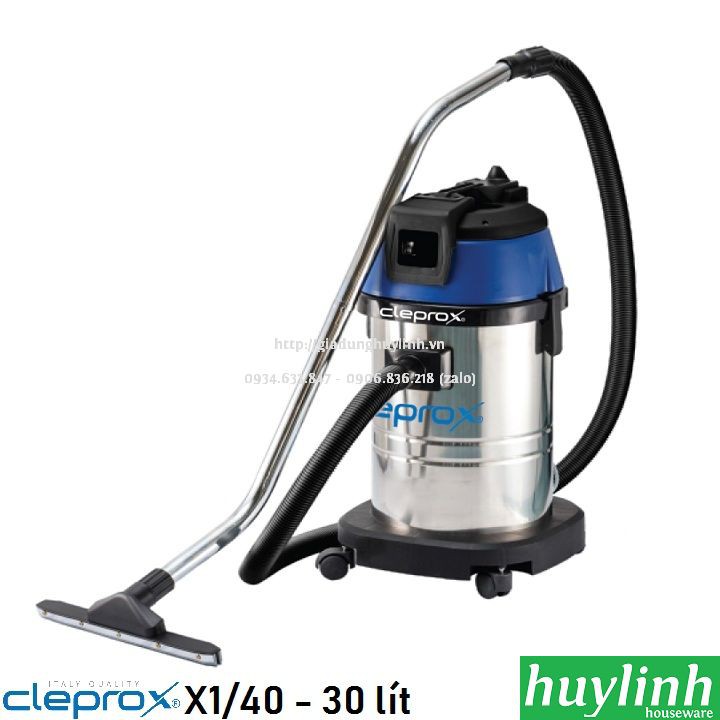 [Mã ELHA22 giảm 6% đơn 300K] Máy hút bụi công nghiệp khô và ướt CleproX X1/40 - 30 lít