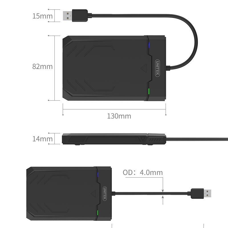 BOX ổ cứng SSD 3.0 SATA 2.5 UNITEK | BigBuy360 - bigbuy360.vn