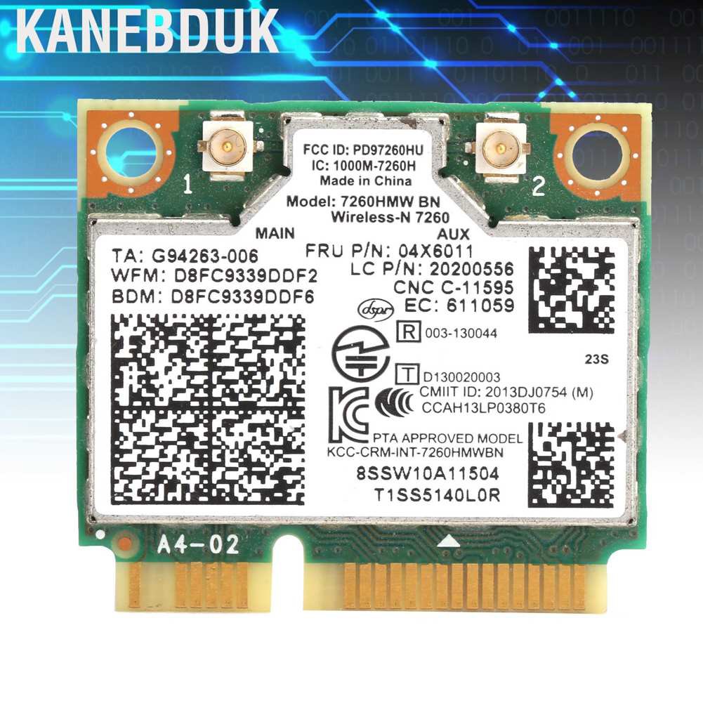 Card Wifi Mini Pci E Bt 4.0 Cho Intel 04x6011 04w3815 / Lenovo K4350 K4250 7260hmw Bn