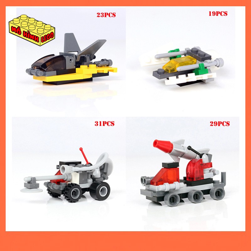 Đồ chơi lắp ráp lego giá rẻ Kazi mô hình phương tiện quân sự các loại mini cho bé