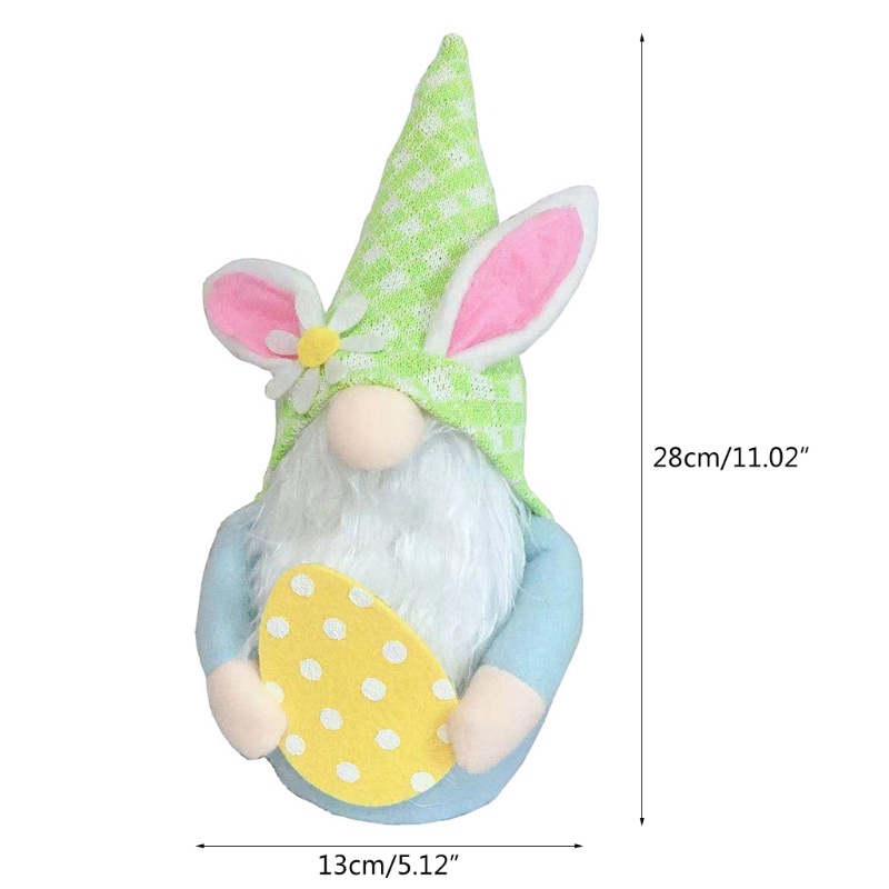 Trứng Lễ Phục Sinh Bằng Lông Nhung Thủ Công Không Mặt Trang Trí Cho Búp Bê Dwarf Swedish Tomte Elf