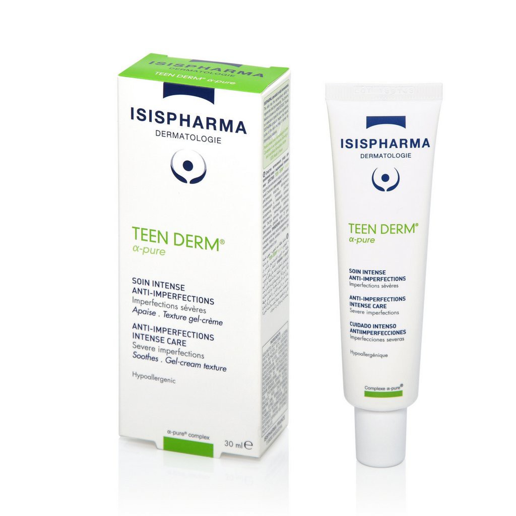 Isis Pharma Kem Hỗ Giảm Mụn Trứng Cá Teenderm Alpha Pure 30ml