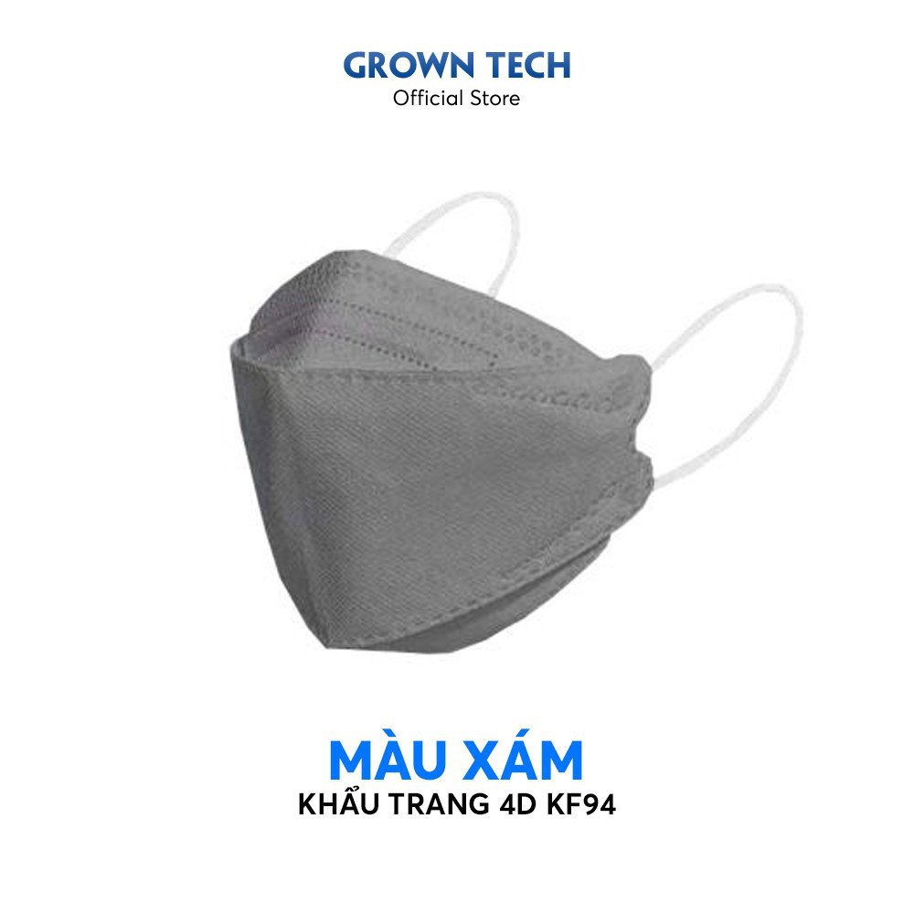 Khẩu trang KF94 GrownTech tiêu chuẩn chất lượng sản xuất tại Việt Nam có thể giặt