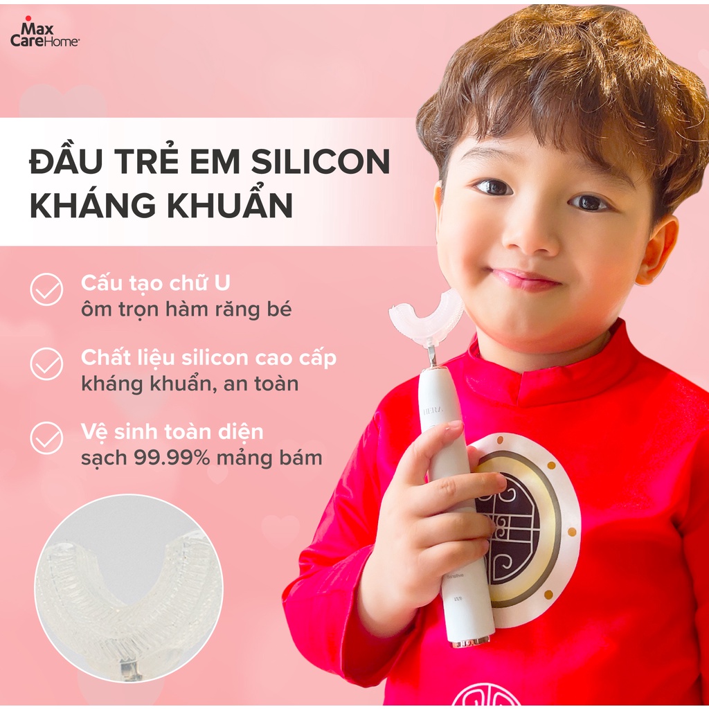 Đầu bàn chải điện trẻ em Đầu bàn chải chữ U Phụ kiện bàn chải điện Maxcare Hera Whitening