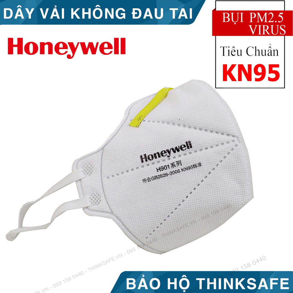 Khẩu trang n95 Honeywell H901 - Khẩu trang 3d mask đạt tiêu chuẩn KN95 chống bụi, phòng dịch - Bảo hộ Thinksafe