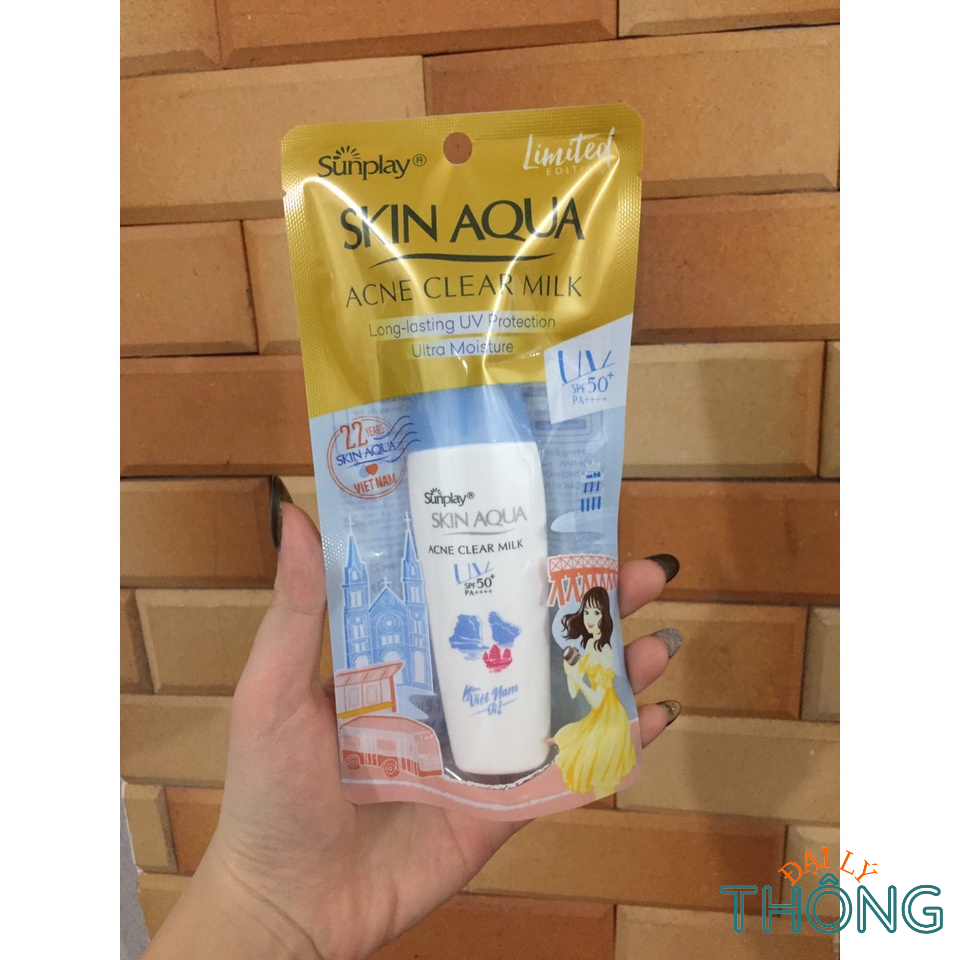 Sữa Chống Nắng SUNPLAY Skin Aqua Dưỡng Da Dịu Nhẹ SPF 50/PA++++ 25g/30g |Kem chống nắng nắp hồng, xanh, trắng, vàng