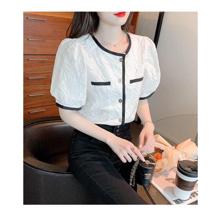 NR6338 Áo chiffon nữ hè ngắn tay hàng nhập