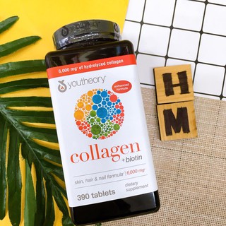Viên Uống Collagen Mỹ Youtheory Collagen Biotin 6000mg 390 Viên - mrtrieu1102