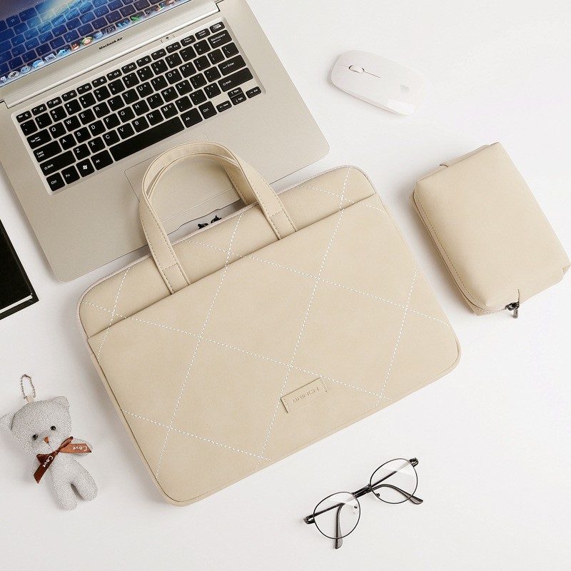 Combo Túi xách + túi đựng sạc Macbook Laptop 13.3inch- 15inch (nhiều Màu)